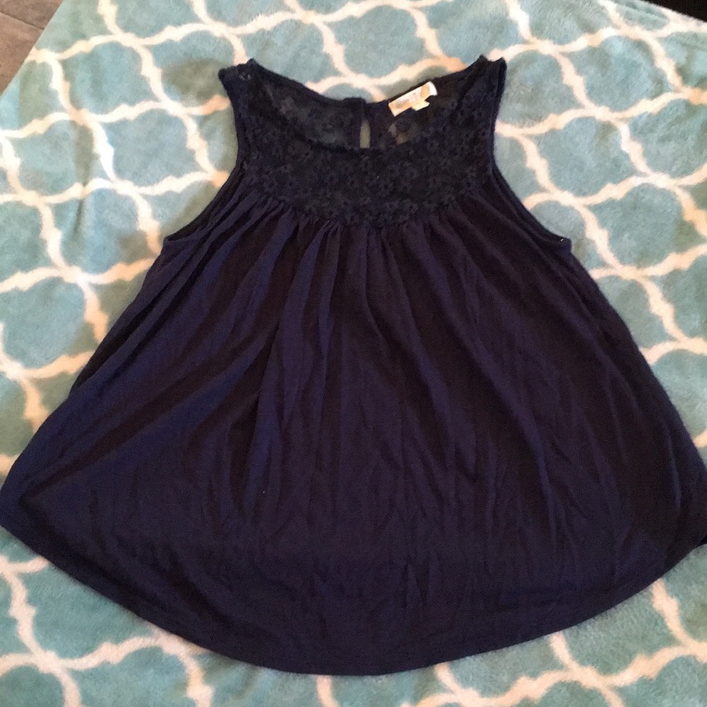 Navy blue tank top